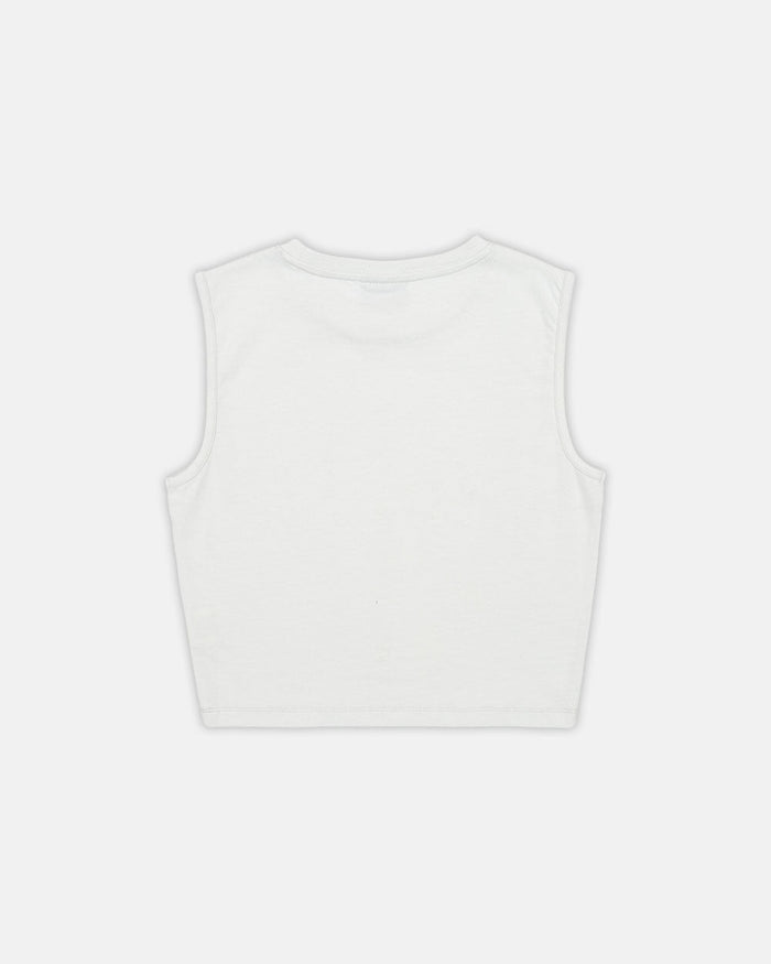 WAVES EFFECT TANK TOP ULTRA LIGHT GREY - COLD CULTURE