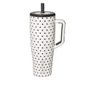 White Black Polka Dot Era 40oz