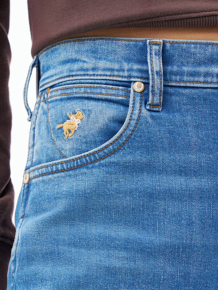 Wrangler x LoveShackFancy Medium Wash Cowboy Cut