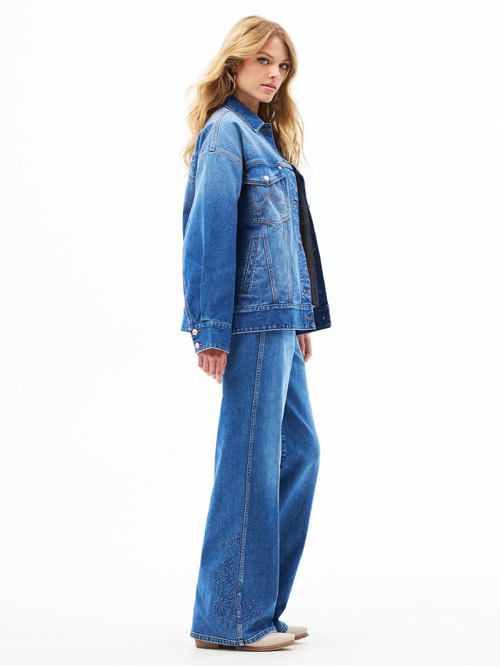 Wrangler x LoveShackFancy Oversized Denim Jacket
