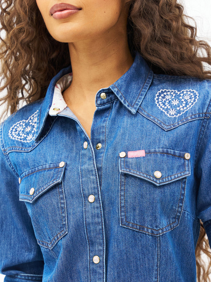 Wrangler x LoveShackFancy Western Snap Shirt