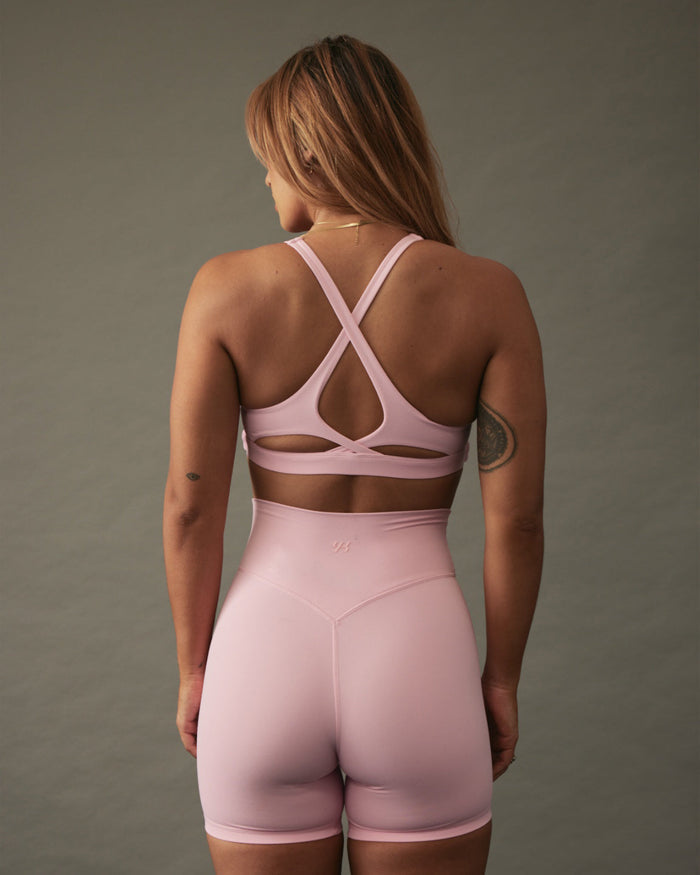 YK Move Cloud Cross Back Bra | Blush
