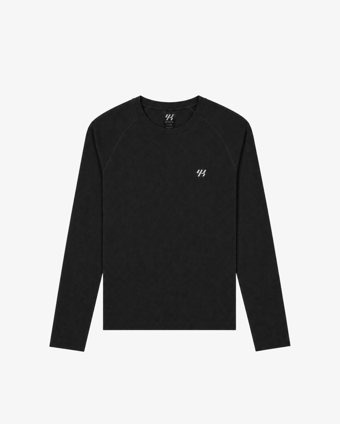 YK Move Fitted LS Tee | Black