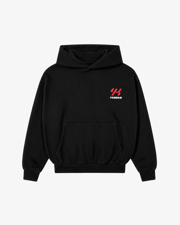 YK Move Keep Stacking Days Evolve Hoodie | Black