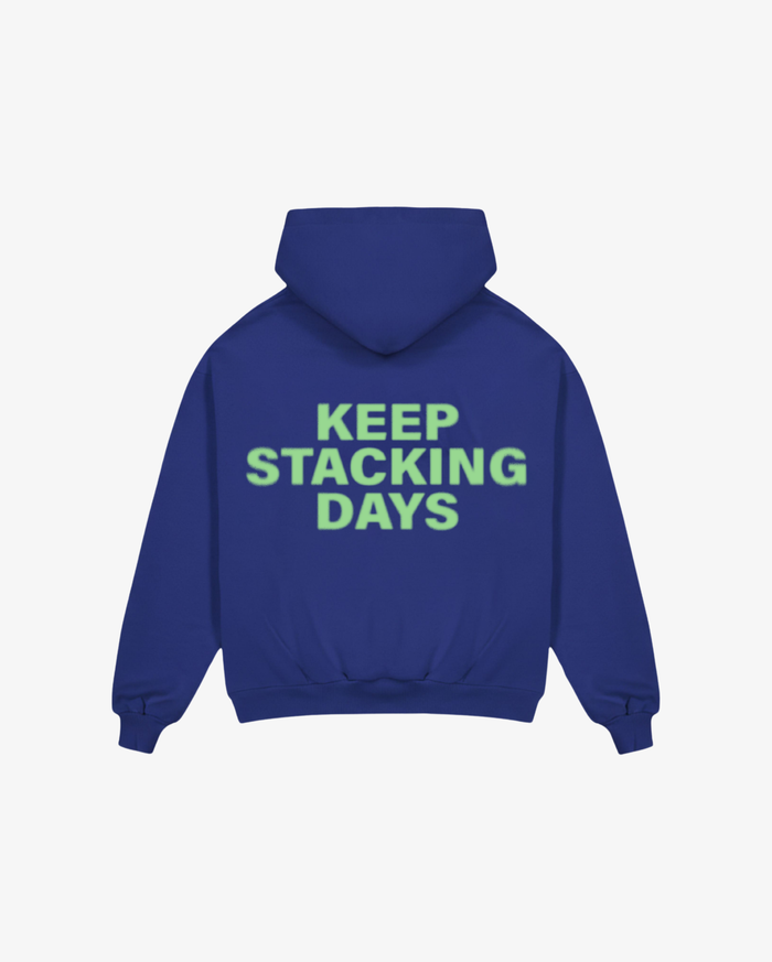 YK Move Stacking Days Hoodie | Blue