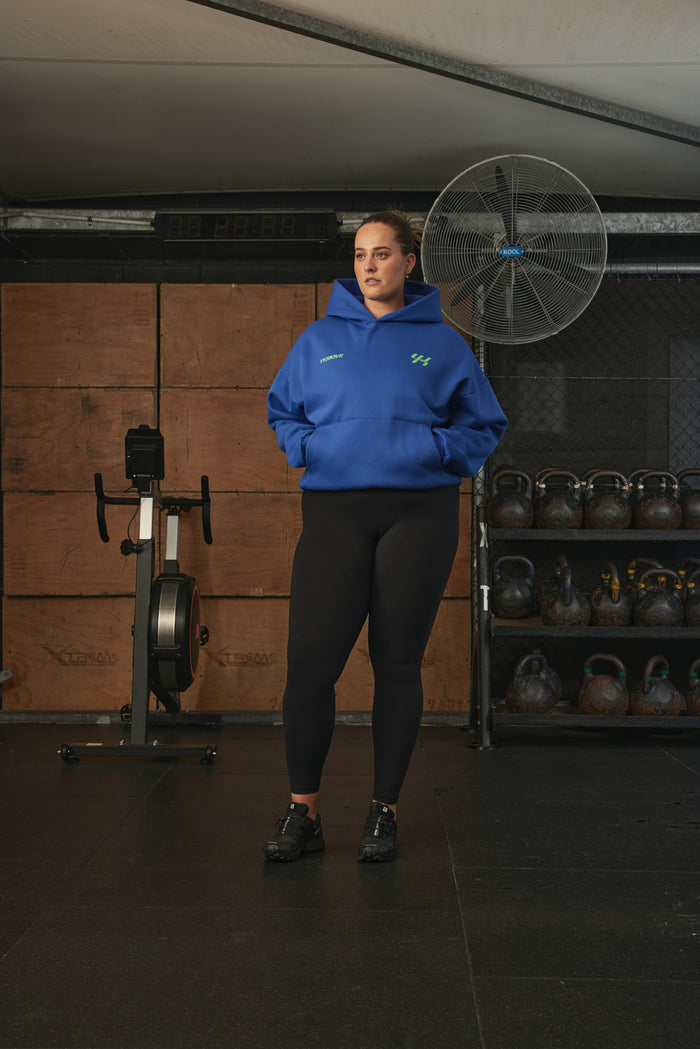 YK Move Stacking Days Hoodie | Blue