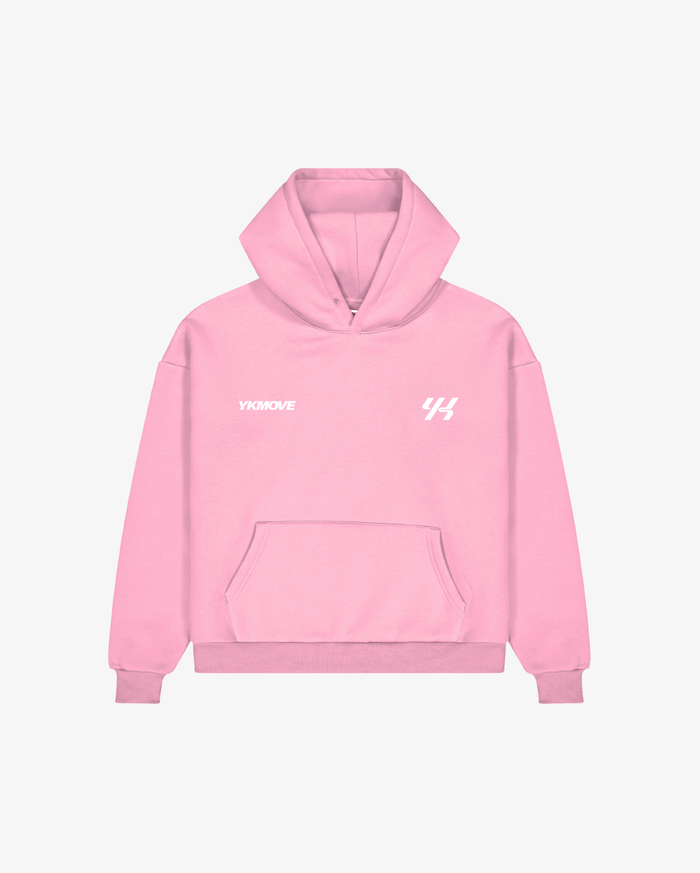 YK Move Stacking Days Hoodie | Pink
