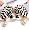 Zebra Earrings